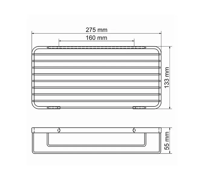 Полка металлическая WasserKRAFT  - K-722, изображение 3