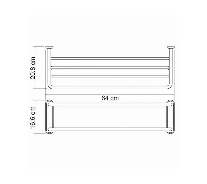 Полка для полотенец  WasserKRAFT  K-888, изображение 3