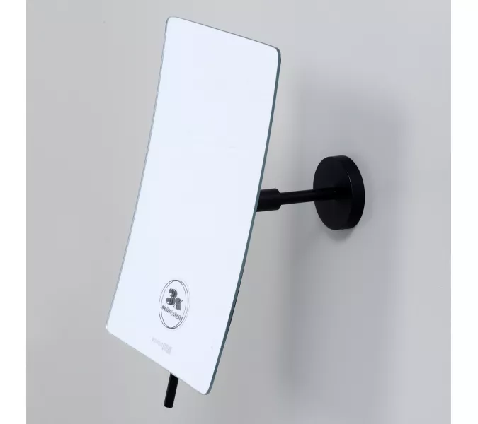 Зеркало с 3-х кратным увеличением WasserKRAFT Elbe K-7200 K-1001BLACK, изображение 2