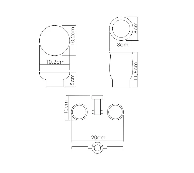 Держатель стакана и мыльницы WasserKRAFT  K-24126, изображение 3