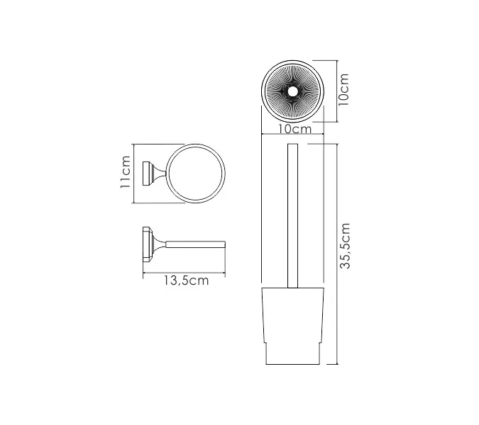 Щетка для унитаза подвесная WasserKRAFT  K-28127, изображение 3