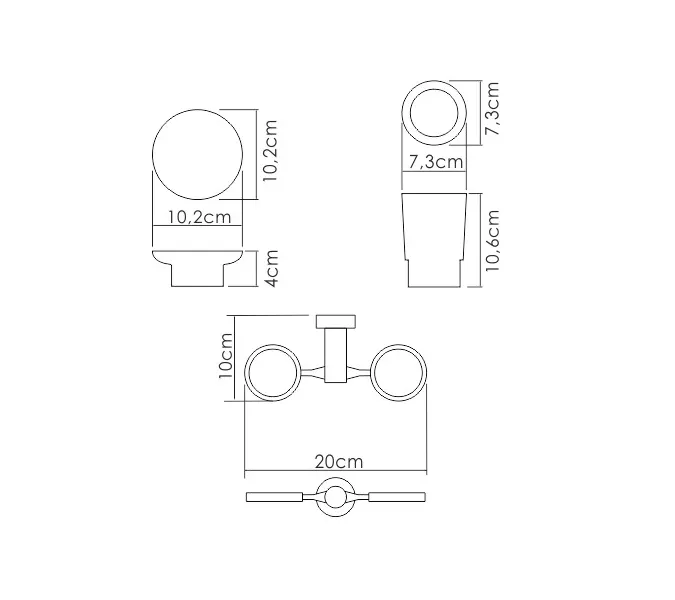 Держатель стакана и мыльницы WasserKRAFT  K-28226, изображение 3