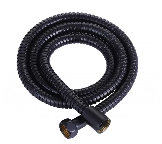 Гибкий шланг металлизированный чёрный матовый Cezares CZR-FMM, Выбрать размер: 1,2 м