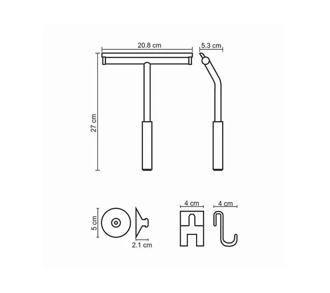Скребок для душевой кабины WasserKRAFT K-211, изображение 9