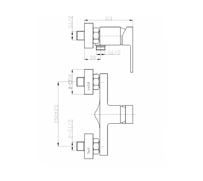 Смеситель для ванны однорычажный WeltWasser WW MX  KASSEL 704, изображение 2