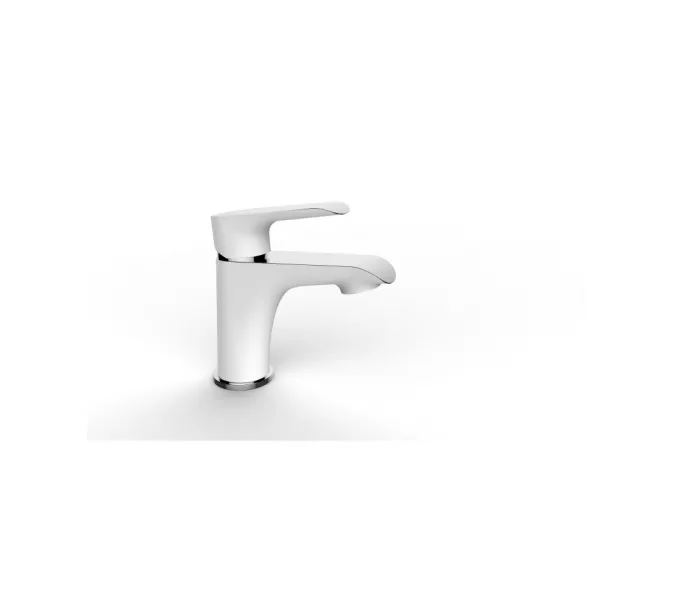 Смеситель для умывальника однорычажный WeltWasser WW MX BONN 301 WT Хром-белый, Выбрать цвет: белый 