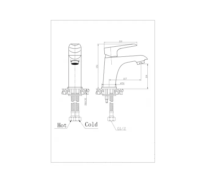 Смеситель для умывальника однорычажный WeltWasser WW MX BONN 301 WT Хром-белый, Выбрать цвет: белый , изображение 2