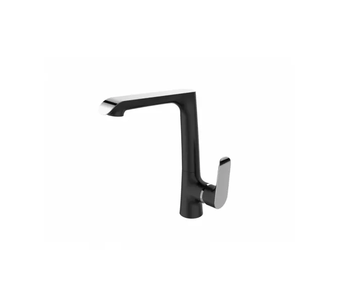 Смеситель для кухни однорычажный с поворотным изливом WeltWasser WW MX BONN 306 черный, Выбрать цвет: черный 