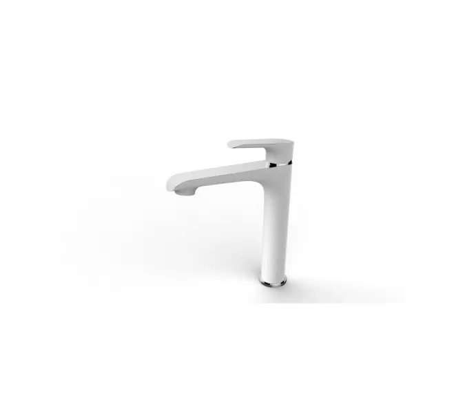 Смеситель для умывальника однорычажный, высокий WeltWasser WW MX BONN 315 WT Хром-белый, Выбрать цвет: белый 