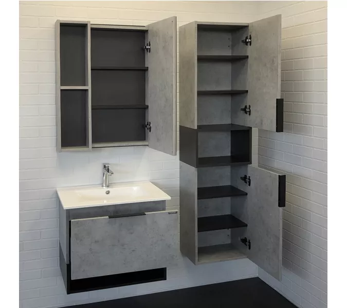 Тумба-умывальник Comforty Франкфурт, Выбрать размер: 60, Выбрать цвет: Бетон светлый, Комплектация: раковина Comforty 60E, изображение 5