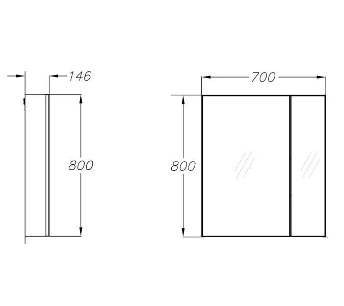Зеркальный шкаф без подсветки OPADIRIS Арабеско 70/80, Выбрать размер: 70, изображение 4