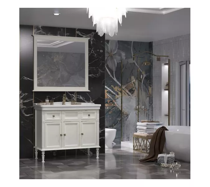 Зеркало Opadiris Кантара  Слоновая кость, Выбрать цвет: Слоновая кость, Выбрать размер: 105, изображение 3