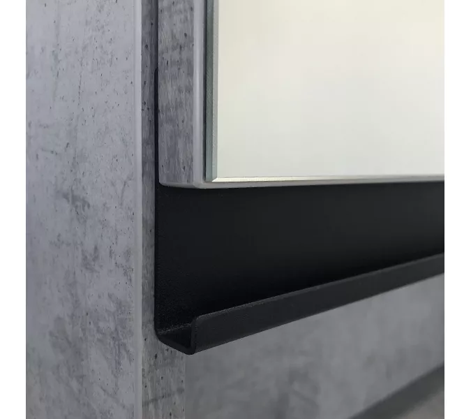 COMFORTY. Зеркало-шкаф "Эдинбург-60/75/90" бетон светлый, Выбрать размер: 60, изображение 6