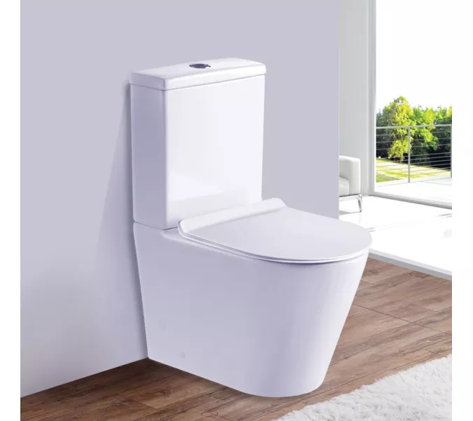 Унитаз напольный ESBANO ALAGON-С (белый) 640x385x825, Выбрать цвет: Белый