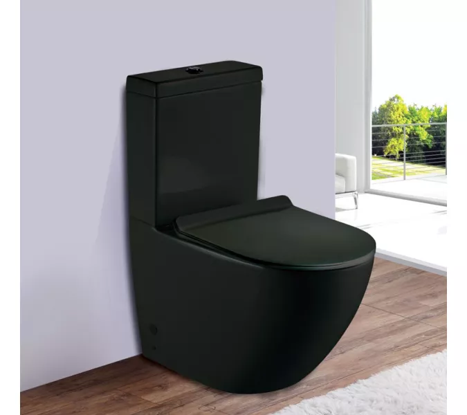 Унитаз напольный ESBANO RIPOLL-С (черный матовый), Выбрать цвет: Черный матовый