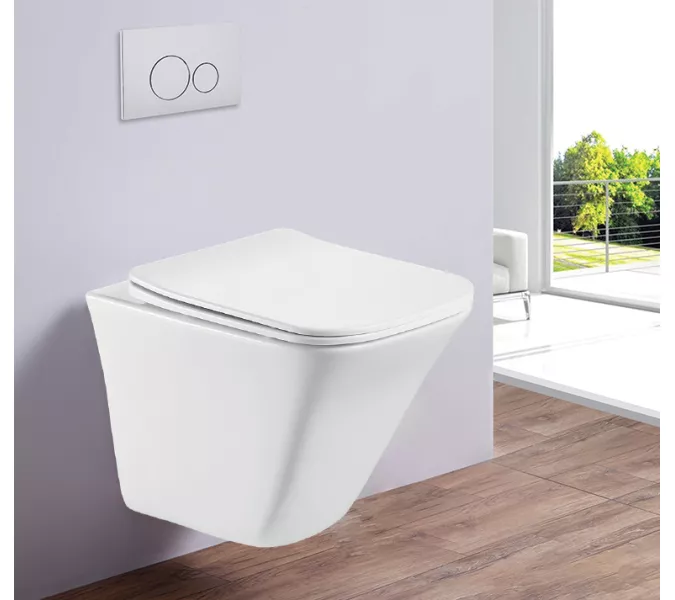 Санфаянс: Унитаз подвесной ESBANO LUCHENA-C (White)500x340x405 1 в магазине Акватория
