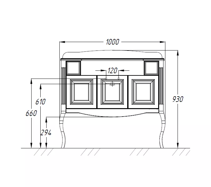 Тумба с раковиной напольная с мраморной столешницей Opadiris  ЛАУРА 100 Белый матовый/swarovski хром, Выбрать цвет: Белый/хром, изображение 6