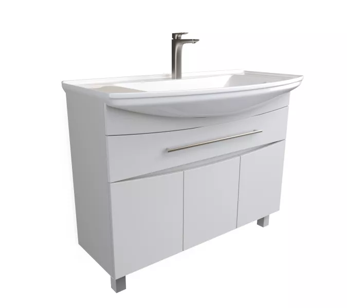 Тумба напольная с раковиной 1Marka Lina New, Выбрать размер: 105