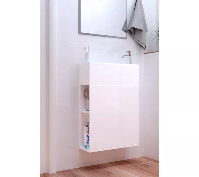 Тумба с раковиной 1Marka Stretto, Выбрать размер: 50, изображение 3