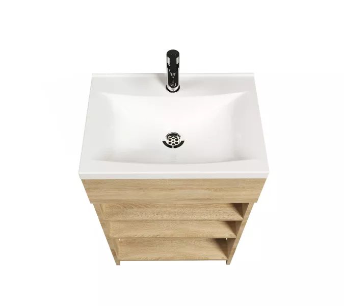 Тумба напольная с раковиной 1Marka Revo с 3 полками, изображение 3