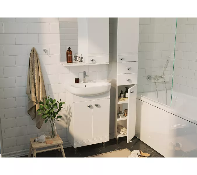 Тумба напольная без  раковины 45/50 1Marka Story с дверцами, Выбрать размер: 45, изображение 3