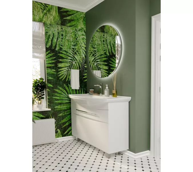 Тумба напольная с раковиной 1Marka Lina New, Выбрать размер: 105, изображение 5