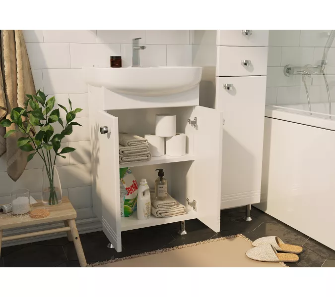 Тумба напольная без  раковины 45/50 1Marka Story с дверцами, Выбрать размер: 45, изображение 4