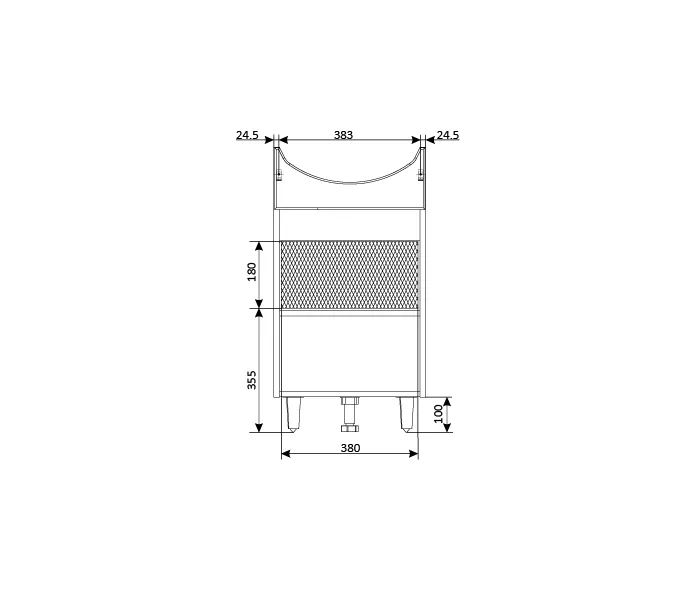 Тумба напольная без  раковины 45/50 1Marka Story с дверцами, Выбрать размер: 45, изображение 7