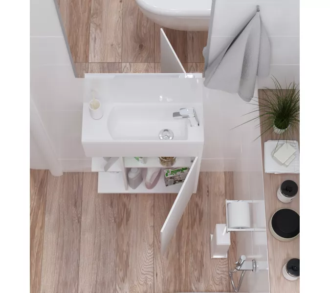 Тумба с раковиной 1Marka Stretto, Выбрать размер: 50, изображение 6