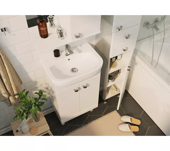 Тумба напольная без  раковины 45/50 1Marka Story с дверцами, Выбрать размер: 45, изображение 5