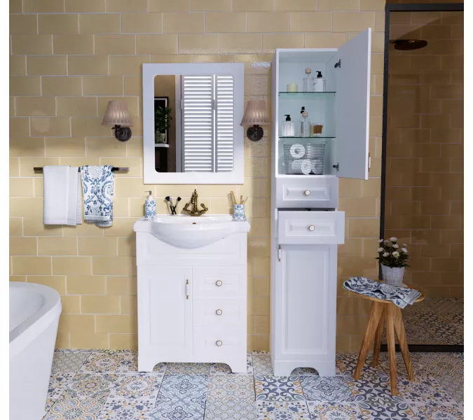 Тумба напольная без  раковины 1Marka Прованс, Выбрать размер: 65, изображение 3