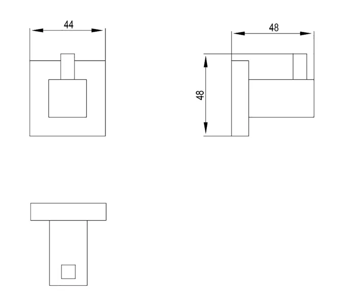 Крючок Timo Selene, Выбрать цвет: Хром, изображение 2