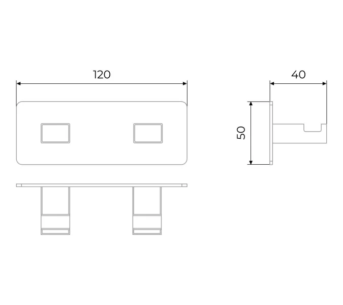 Вешалка-2 крючка Timo Selene 10014/00, изображение 2