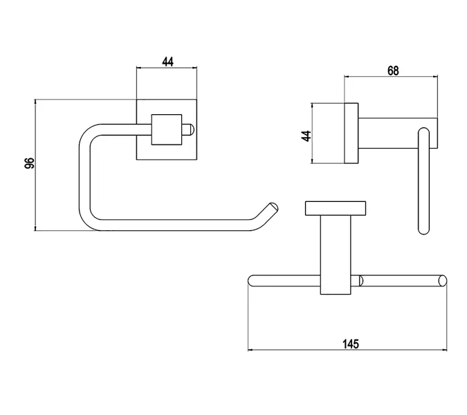 Бумагодержатель Timo Selene 10041, изображение 2