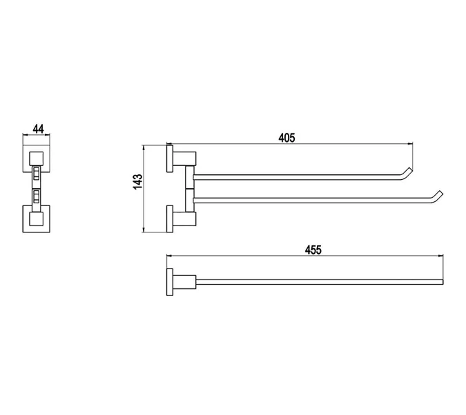 Полотенцедержатель Timo Selene 10059/00, изображение 2