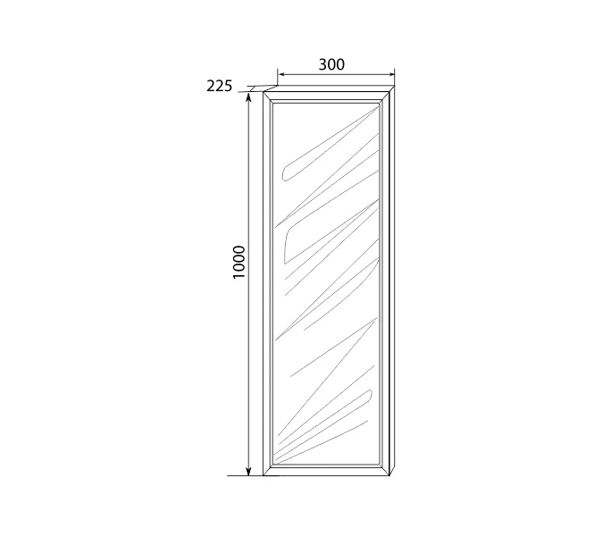 Пенал подвесной 1Marka Glace , Ориентация: левая, изображение 3