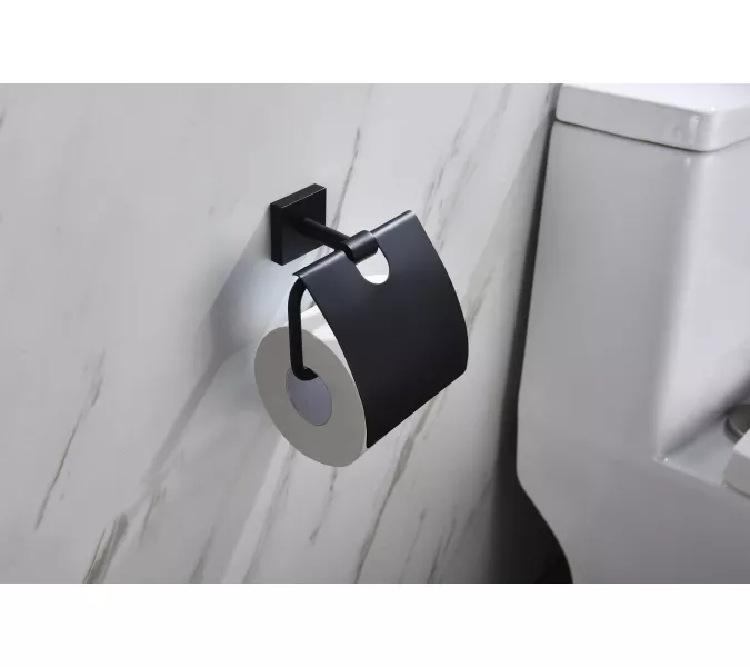 Бумагодержатель Timo Selene, Выбрать цвет: Черный, изображение 3