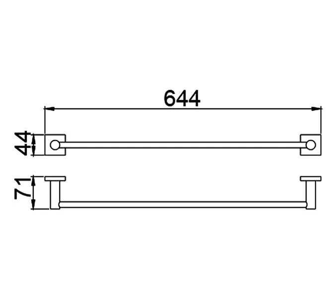 Полотенцедержатель Timo Selene, Выбрать цвет: Черный, изображение 3