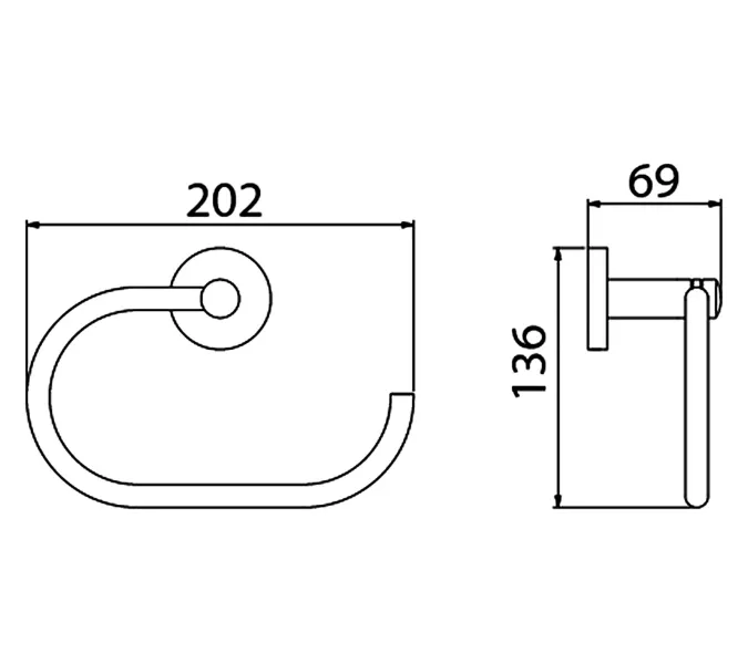 Полотенцедержатель Timo Saona 13050/03, изображение 3