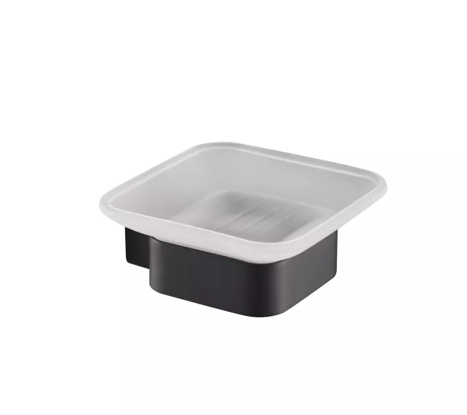 Мыльница со стеклом Timo Selene, Выбрать цвет: Черный