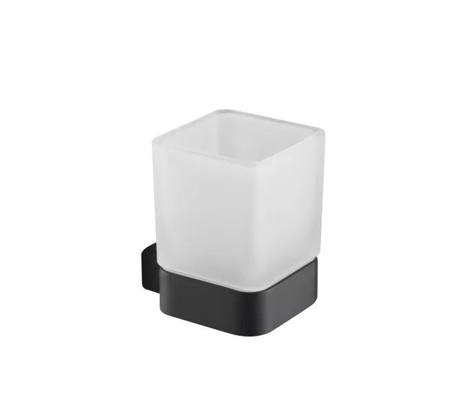 Стакан для зубных щеток Timo Selene квадратный, Выбрать цвет: Черный