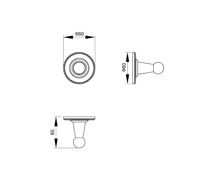 Вешалка Timo Nelson, Выбрать цвет: Хром, изображение 2