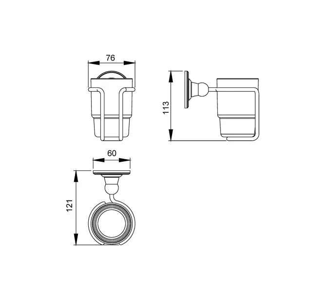Стакан для зубных щеток Timo Nelson, Выбрать цвет: Антик, изображение 2