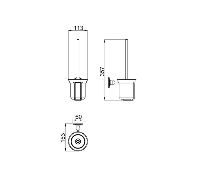 Щетка для туалета Timo Nelson, Выбрать цвет: Антик, изображение 2