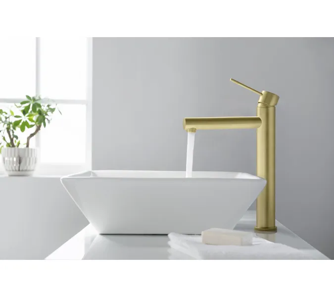 Смеситель для раковины-чаши Timo Saona 2311, Выбрать цвет: Золото, изображение 3