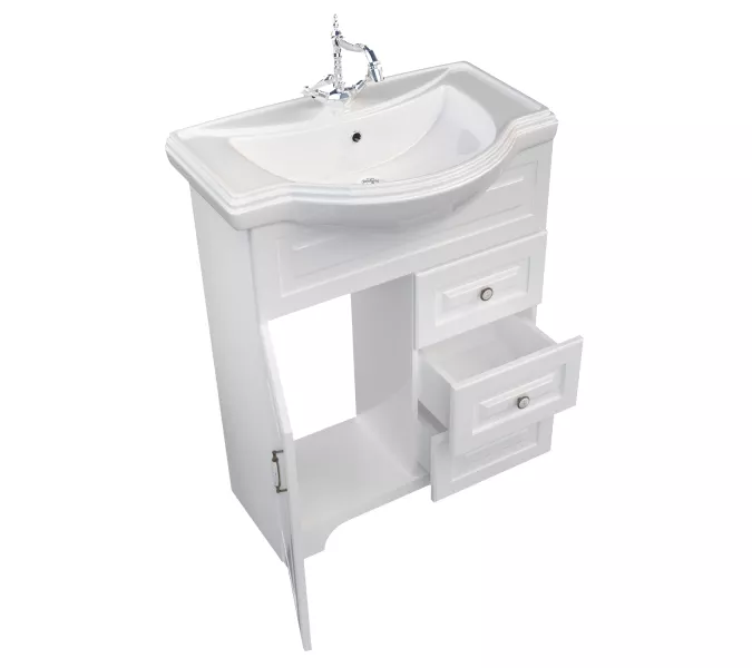 Тумба напольная без  раковины 1Marka Прованс, Выбрать размер: 65, изображение 2