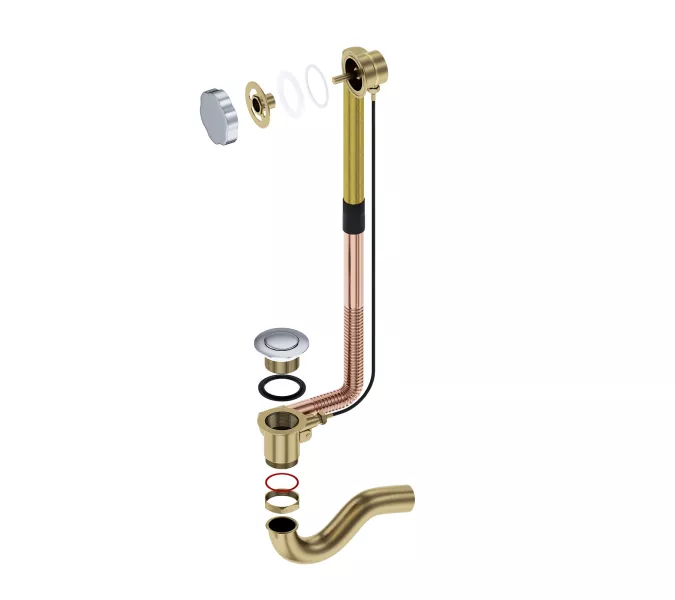 Слив перелив Timo 8003/00, Выбрать цвет: Хром, изображение 2