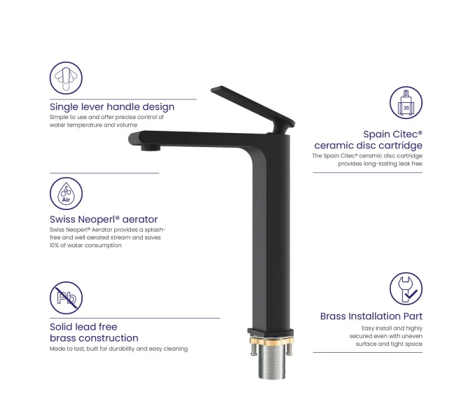 Смеситель для раковины-чаши Timo Anni 2711/03F, изображение 4