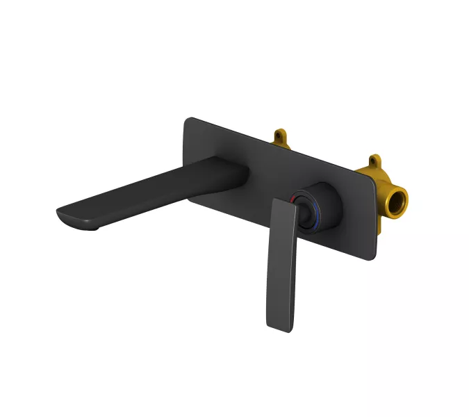 Смеситель для раковины встроенный Timo Helmi 4071/03SM, Выбрать цвет: Черный