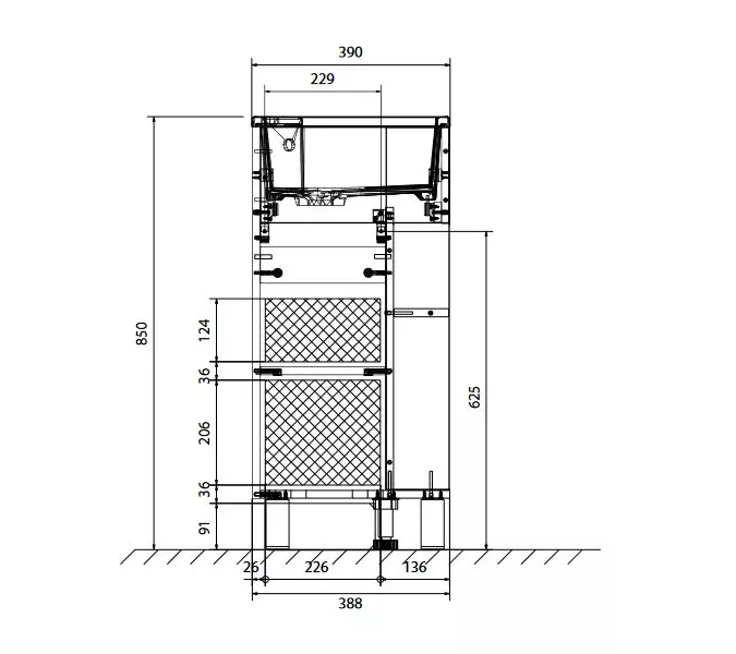 Тумба напольная с раковиной 1Marka Laura 1 дверь, Выбрать цвет: Белый, изображение 10